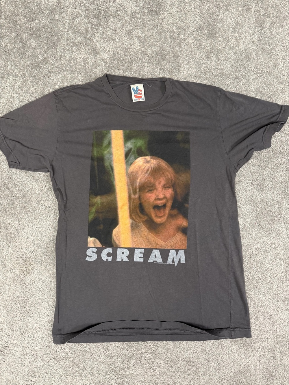 Vintage Original Scream T-Shirt Mens Large Gray Horror Movie Tee